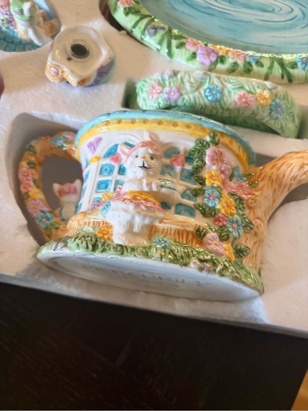 Mercuries Bunnies In The Garden Tea Set 1994 - Picture 10 of 16